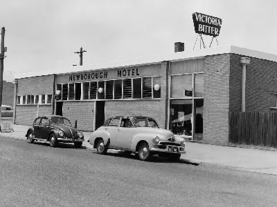 Historical view of Newborough Hotel